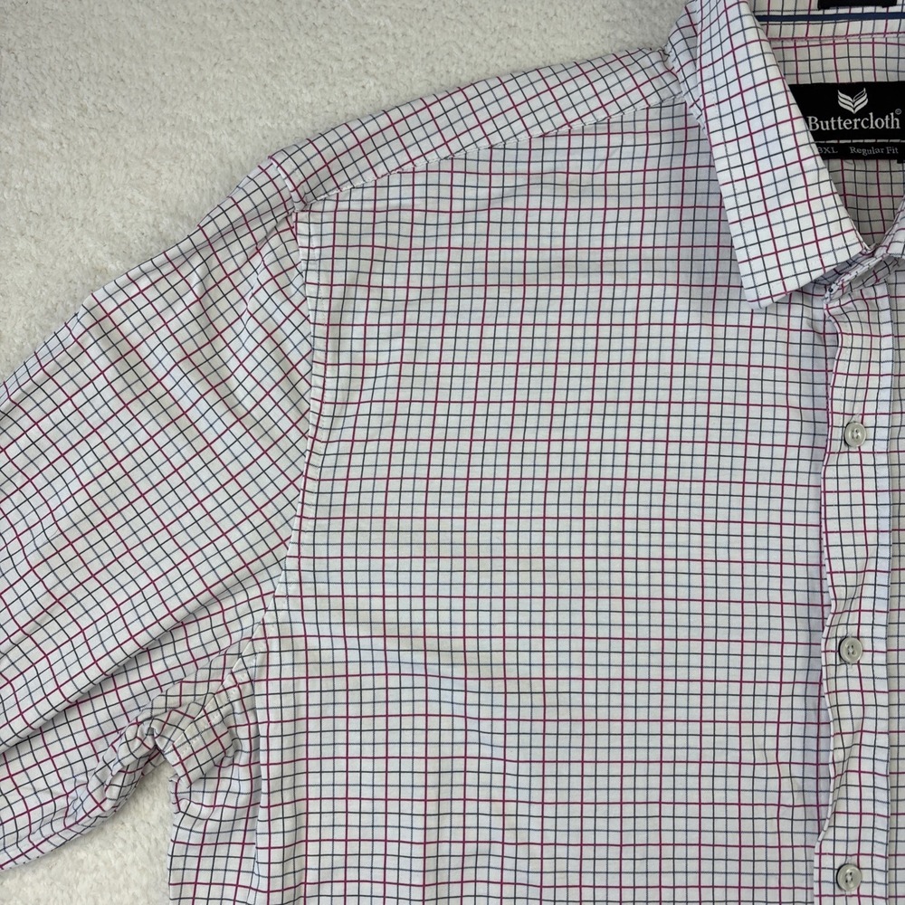 BUTTERCLOTH Icy Cotton Long Sleeve Shirt Mens 3XL Regular Fit Button Stretch LS - Picture 13 of 16
